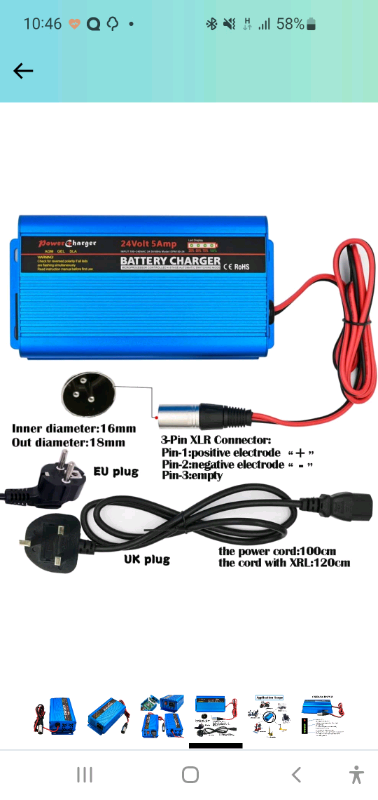 New boxed 24V auto battery charger retails £59