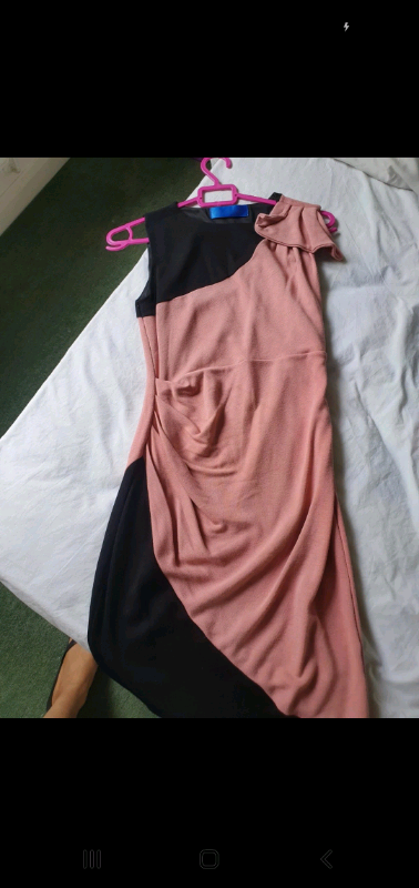 image for Goddiva pink bodycon dress
