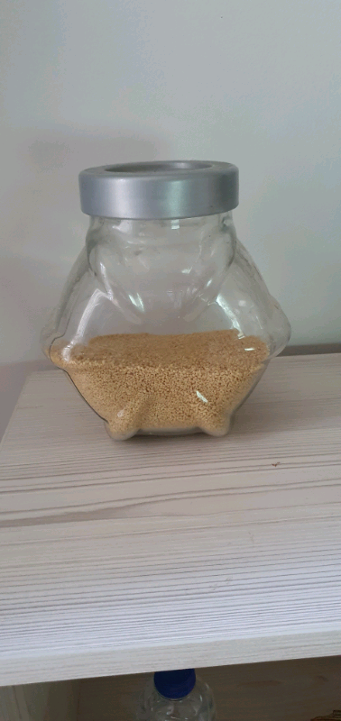 Glass containers, ideal for kitchen £5 each