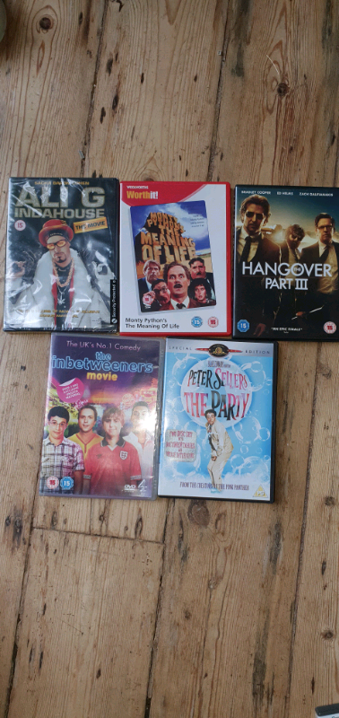 image for DVDs at £1 each - comedy movies