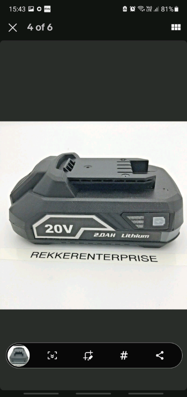 New Compatible Salem Master 20V 2.0Ah Lithium-ion Battery
