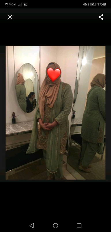 image for Green wedding suit 