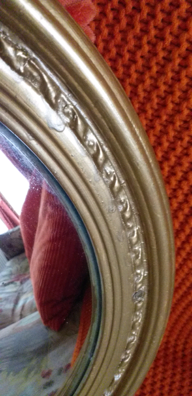 Rare Vintage Convex Mirror. 
