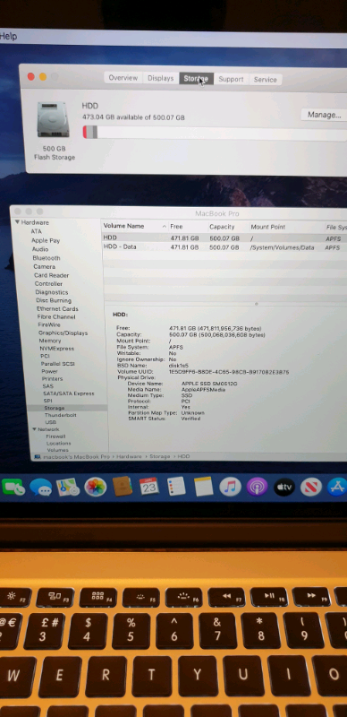 MacBook Pro 15'' 2.5Ghz 16GB 500 GB  DG AMD radeon R9 2gb new battery