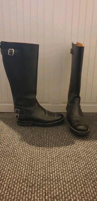 Chippewa style motorcycle boots