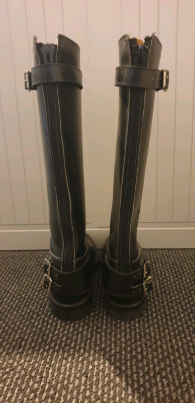 Chippewa style motorcycle boots