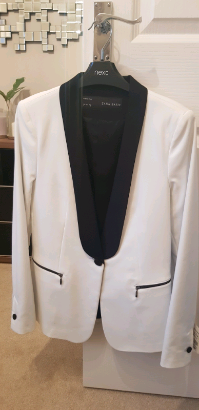 image for Ladies Smart White Zara Blazer
