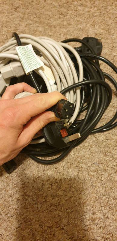 image for Kettle Cables Power Plugs UK IEC C13 Mains Leads - 8 x 1.8M 1 x 1.5M w