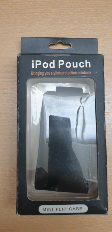 image for IPOD MINI FLIP BLACK LEATHER CASE 