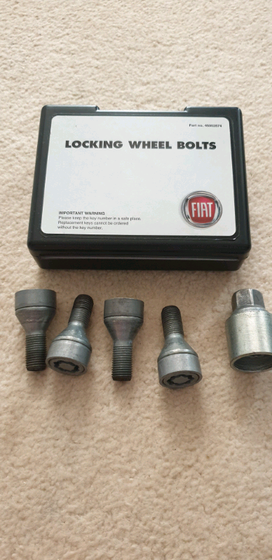 image for Abarth 595 locking wheel bolts 