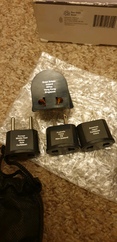 Dual Watt Automatic Converter Adapter Set Plug Worldwide Travel kit 22