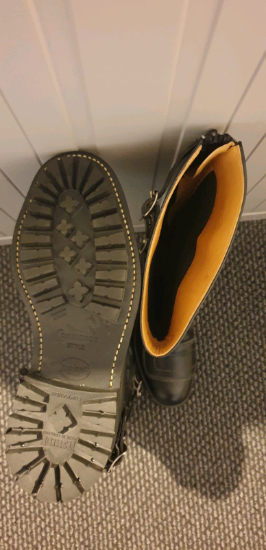Chippewa style motorcycle boots