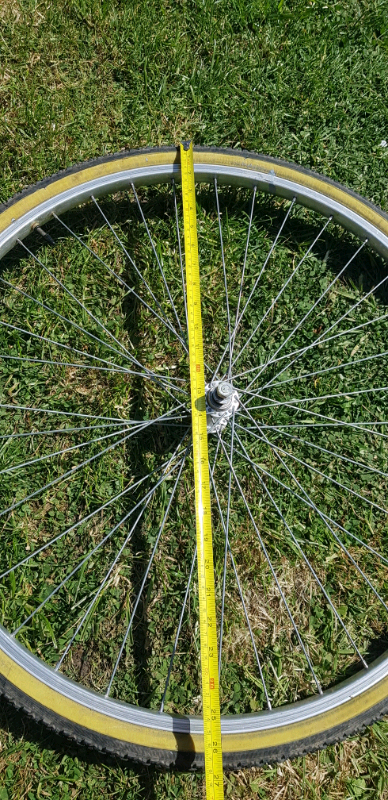 26" BIKE WHEELS SET OF 2 FRONT AND REAR GREAT  CONDITION 
