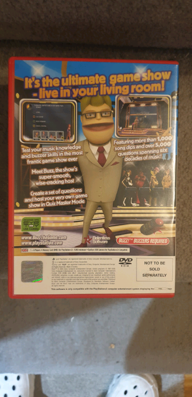 PlayStation 2 Buzz the Music Quiz Game New 
