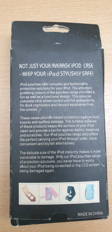 IPOD MINI FLIP BLACK LEATHER CASE 