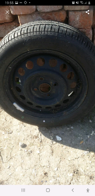 Bridgestone unused tyre 165/60 R14 on kangoo steel wheel spare
