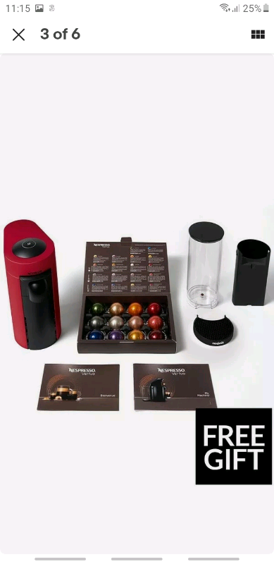 Nespresso Magimix Nespresso Vertuo LE Coffee Machine - Red