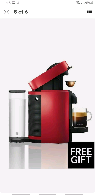 Nespresso Magimix Nespresso Vertuo LE Coffee Machine - Red