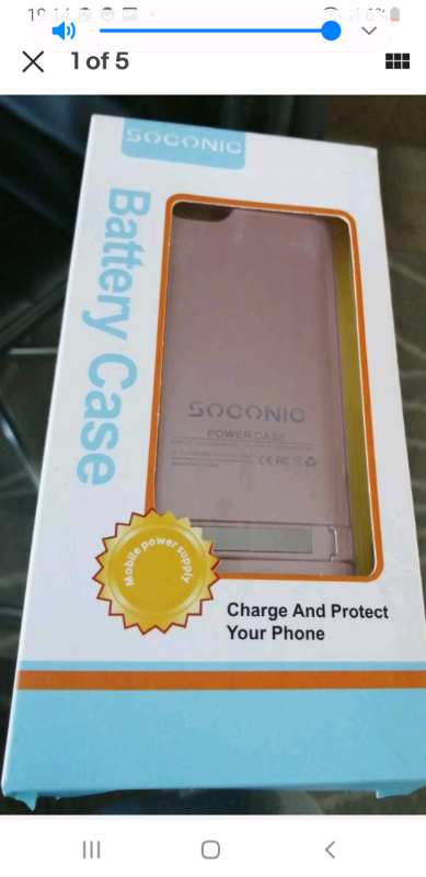 image for Iphone 5 Battery Case Soconic Boxed