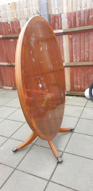  Regency  style  wooden dining table 1950's 