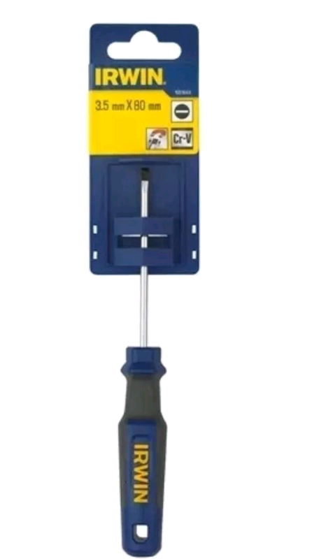 IRWIN Pro Comfort Screwdriver Parallel Tip 3.5mm x 80mm IRW1951844