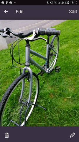 Ladies hybrid bike eighteen inch frame and twenty six inc in