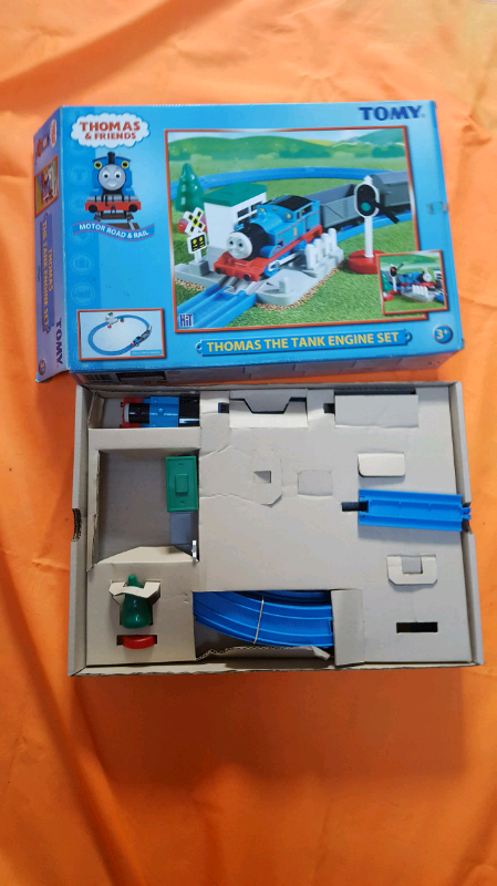Thomas the tank engine train set (boxed as new).