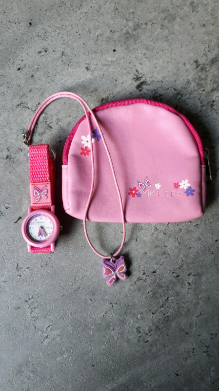 image for Girls watch, necklace and purse set