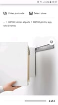image for Suspension rail, galvanised, kitchen wall unit hanging track 200 cm