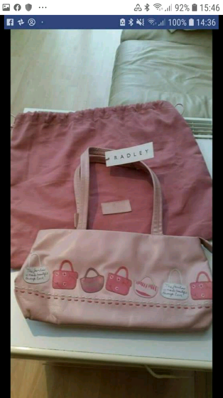 image for Handbag - Genuine Radley, Pink with Dustbag and Trademark Dog! 🐕💕