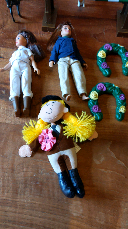 Random horse toys and box