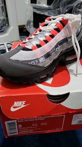 Mens Nike x Atmos Air Max 95 We Love Nike Black Bright Crimson Safety 