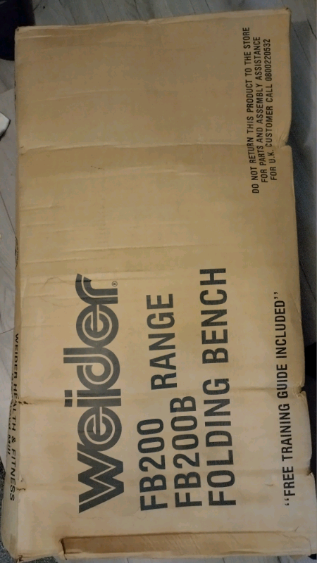 NEW vintage NOS 1992 weider fb200b folding butterfly bench.no weights body building. free loc del