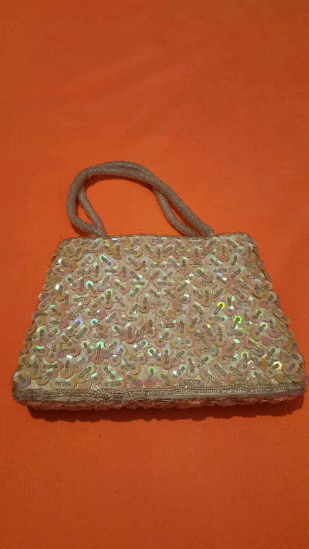 image for 3 small handbags with sequins (brand new) £6 each.  