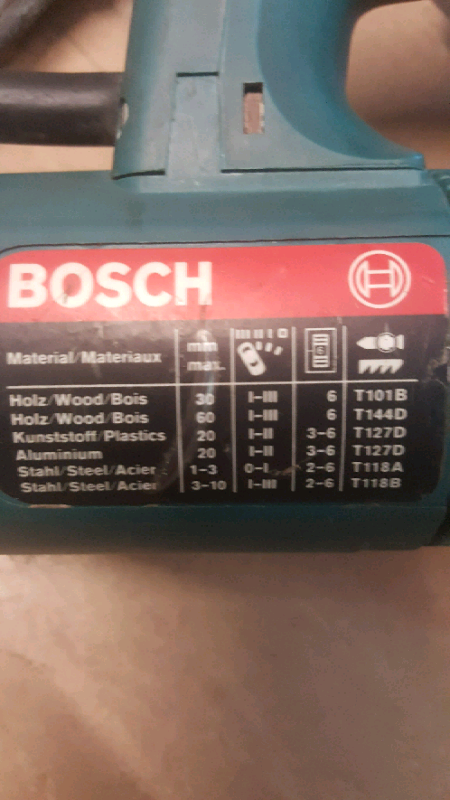 BOSCH jigsaw  professional 110 volt model BS 2769  1581.7