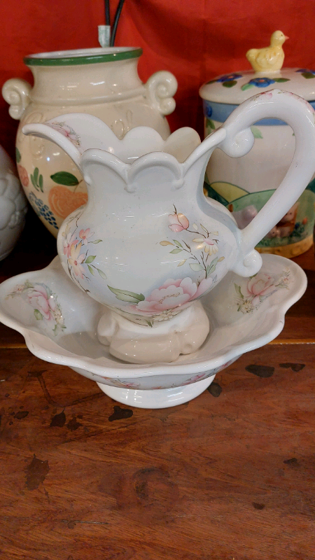 WATER JUG AND BOWL