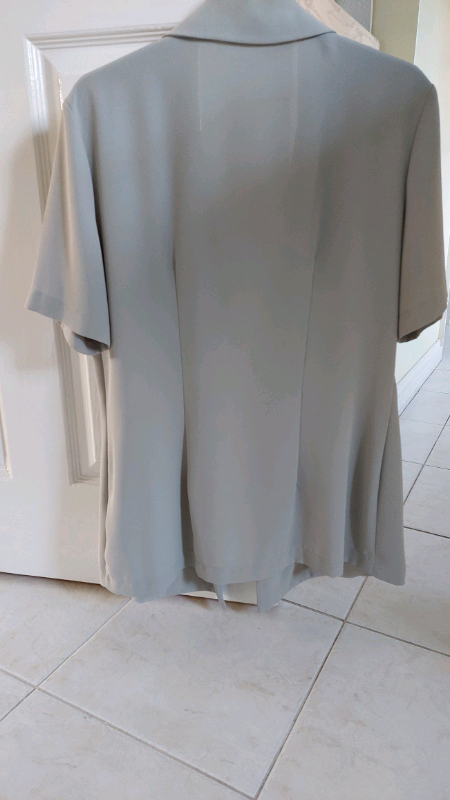 Next Ladies Pale Green Soft Jacket Size 10