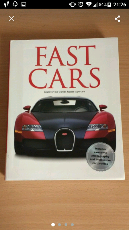 image for Fast cars book 
