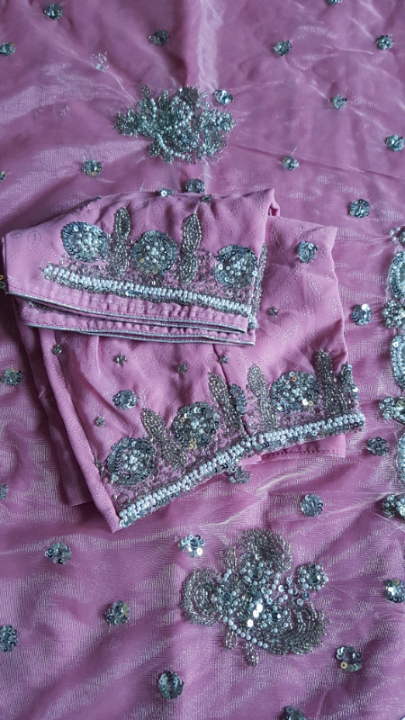 HALF NET SAREE