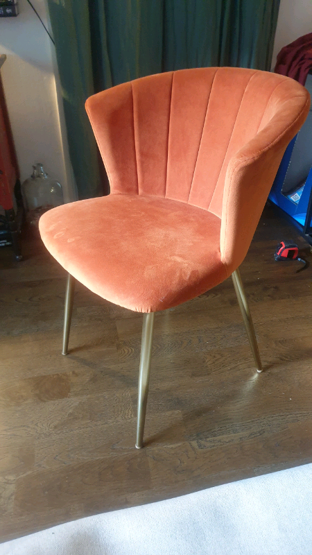 Burnt orange on sale chair dunelm