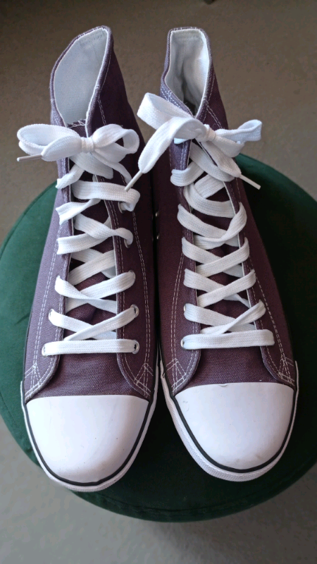 image for Men Donnay Leecon Mid Canvas shoes/ sneakers grey size 13