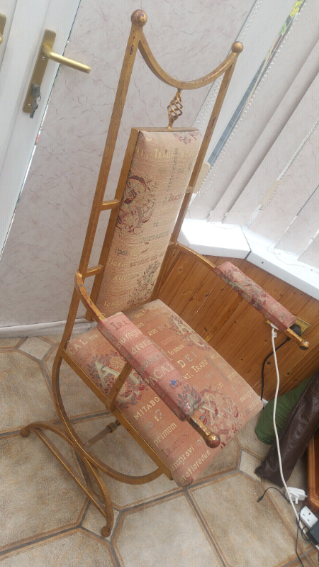 Iron work chair quite heavy 
