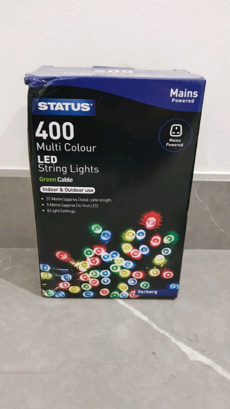 image for Multi Colour LED String Lights 400 Brand New