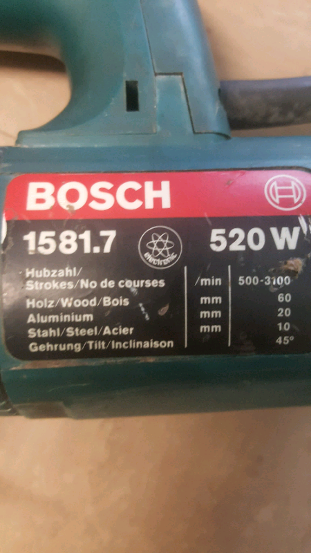 BOSCH jigsaw  professional 110 volt model BS 2769  1581.7