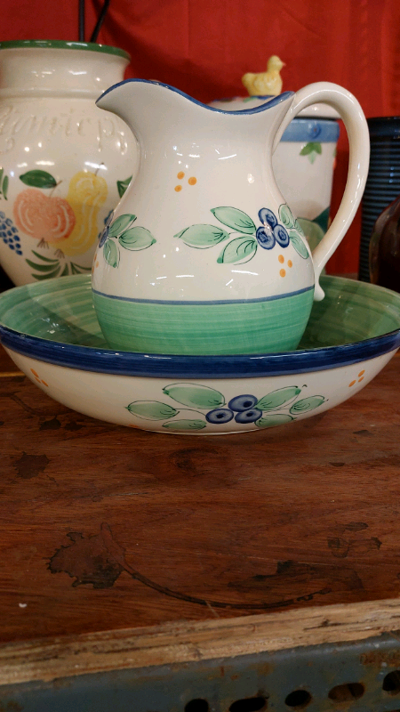 WATER JUG AND BOWL