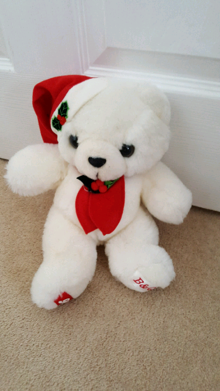 Christmas Collectable B&Q 1996 Bear 11'' approx