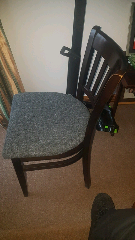 2 x solid wood chairs well made