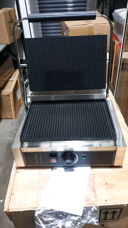 image for Brand new Commercial electric contact grill PANINI press machine 