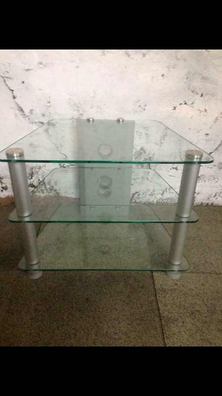 image for Corner Glass Tv stand in excellent condition.