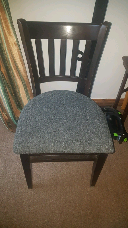 2 x solid wood chairs well made